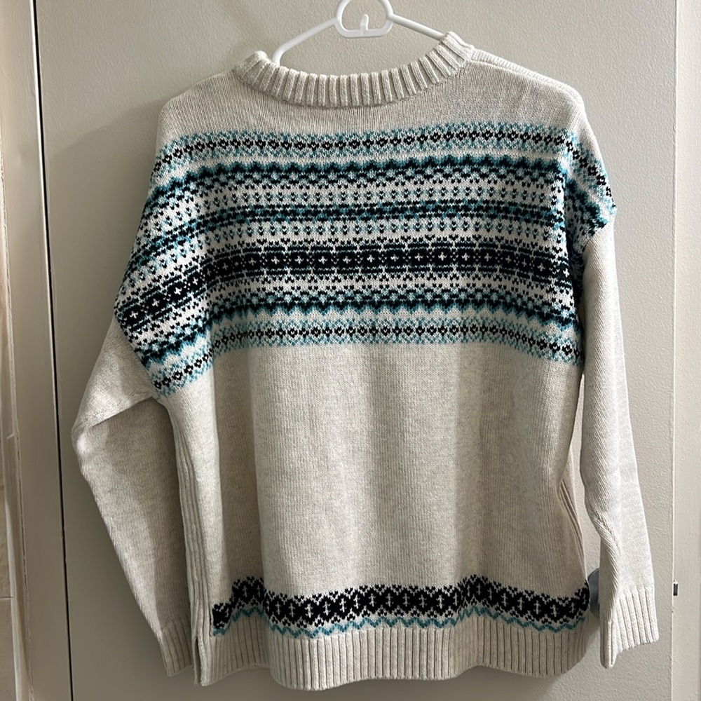 J.Jill Relaxed Fair Isle Sweater Pullover NWT - Picture 6 of 13
